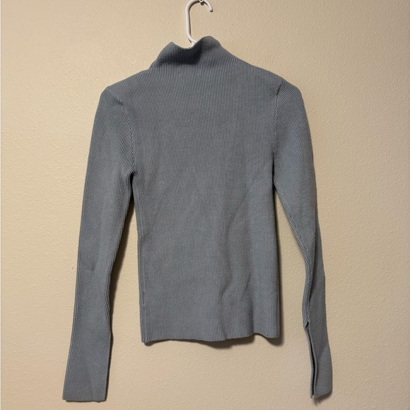 Crescent Heather blue Women's Cowl Neck Sweater - Picture 3 of 3